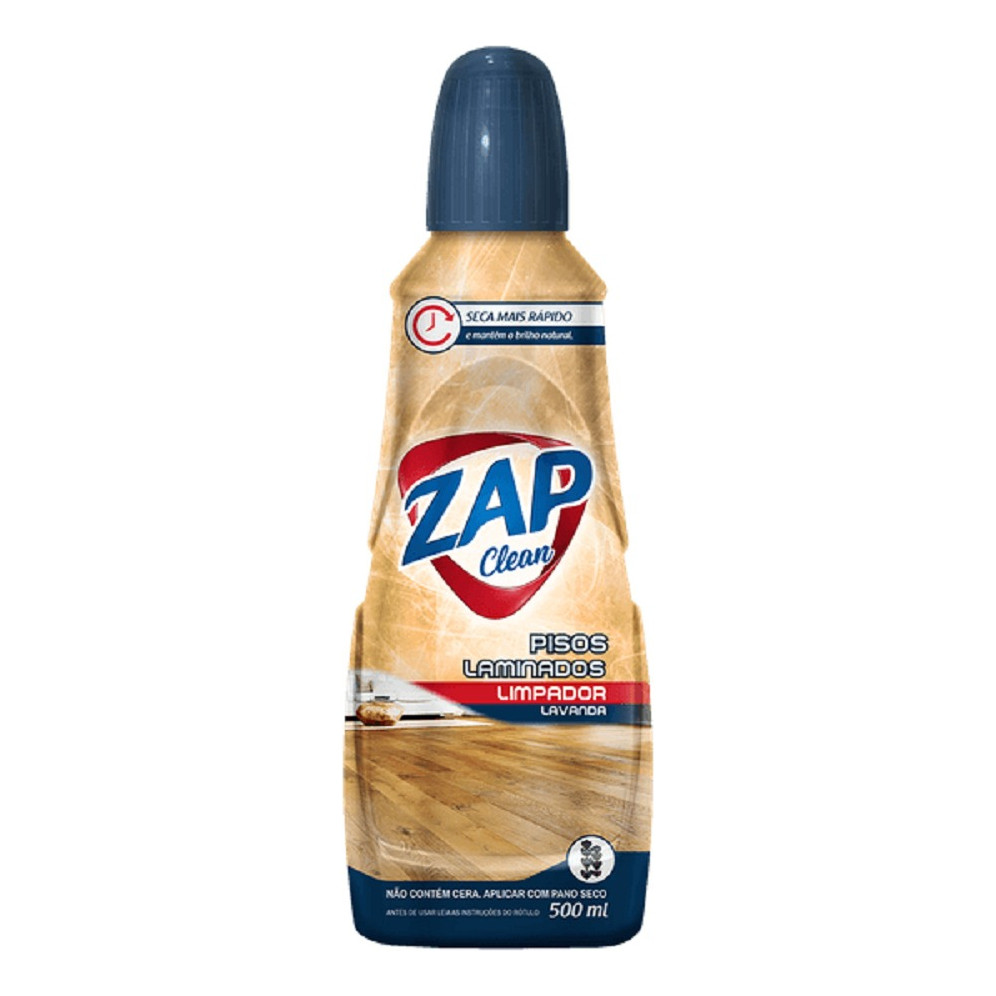 Limpador de Pisos Laminados Zap Clean 500ml | Shopee Brasil