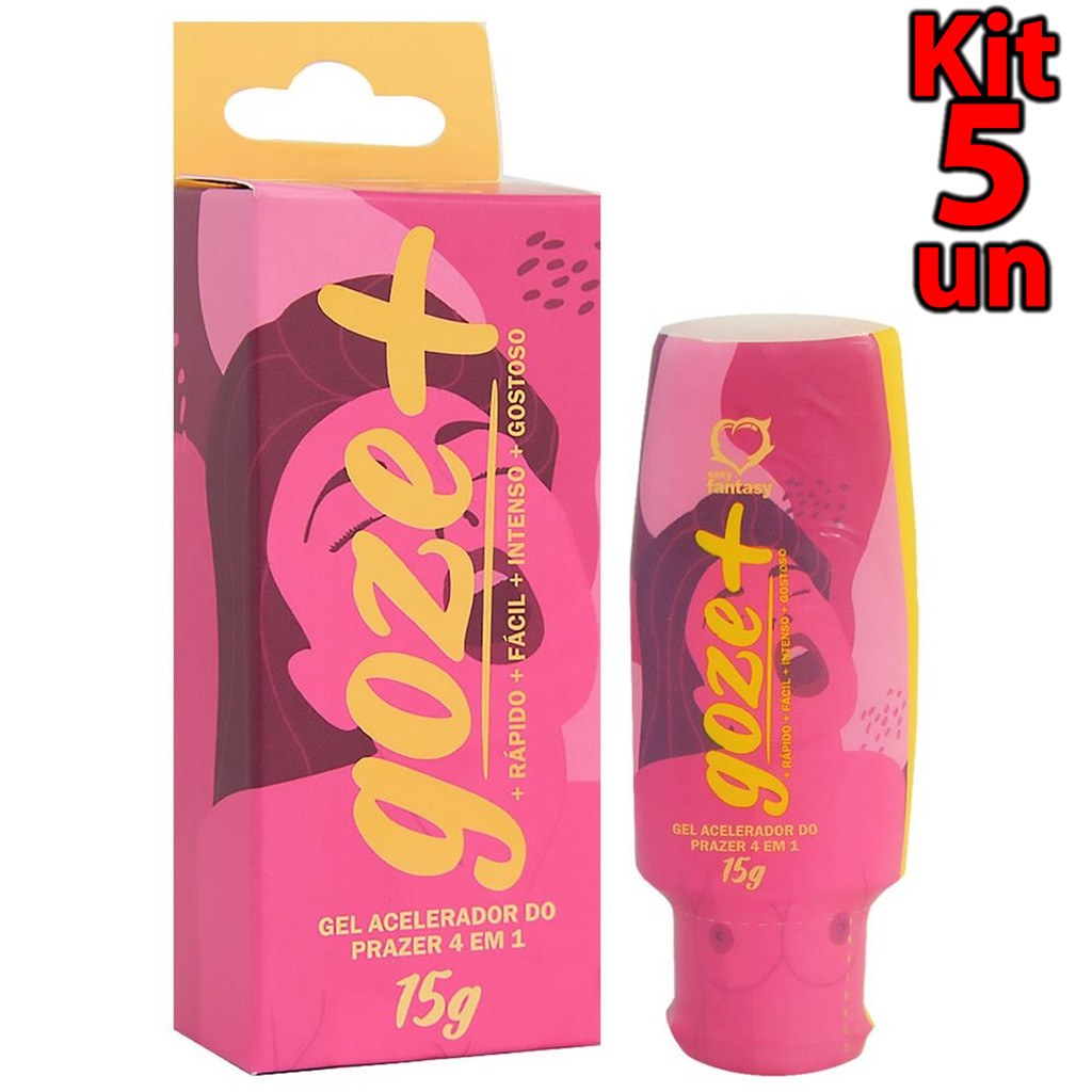 Kit - Gel Goze+ 15g Prazer Intenso Mulher Libido - Sexy Fantasy ...
