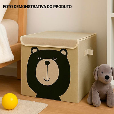 Organizador Infantil Multiuso 33cm – Diversas Estampas (Gato, Pinguim e ...