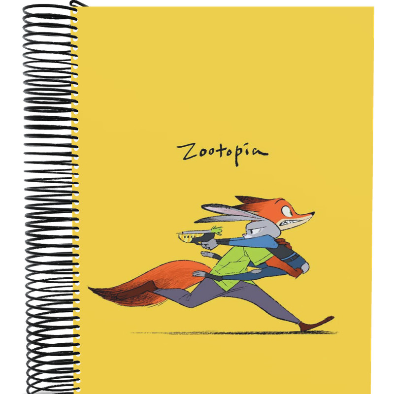 Caderno Zootopia 10 matérias universitário 200fls Material escolar ...