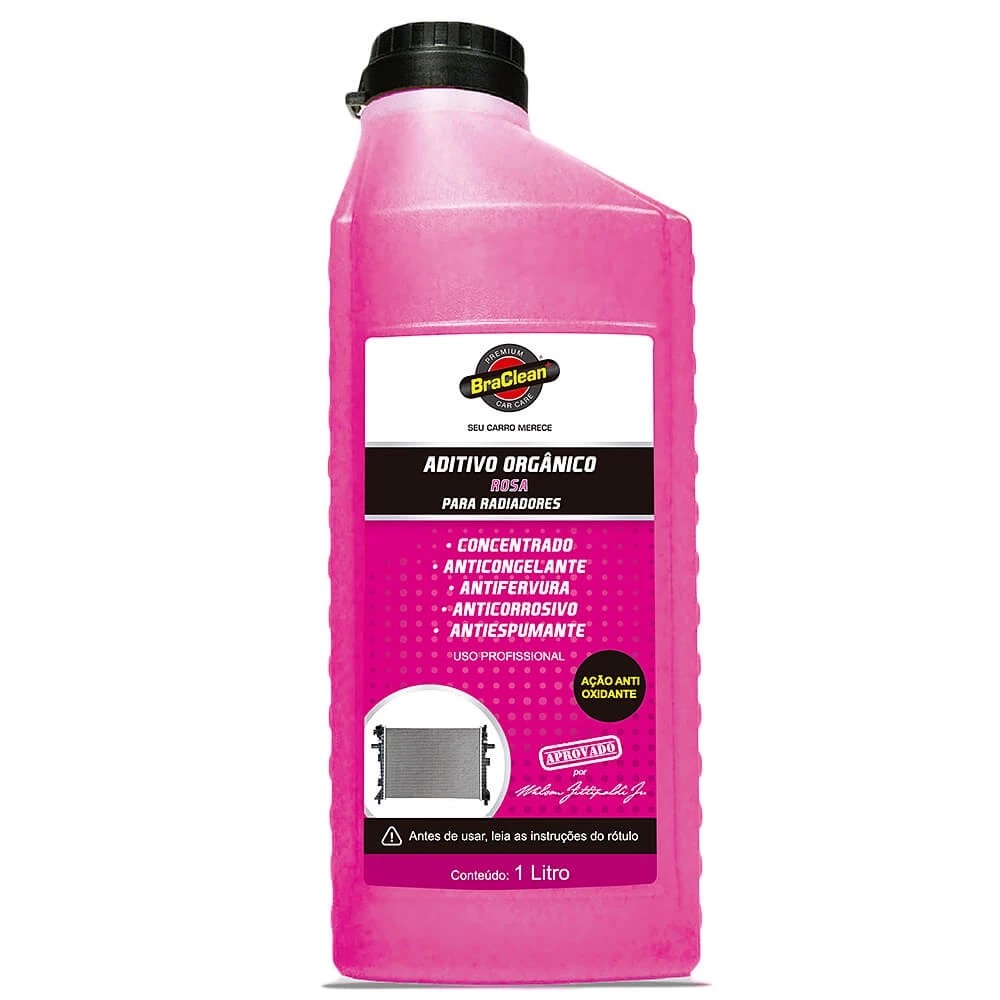 Melhor Aditivo Radiador 1L Rosa Controle Térmico Previne Corrosão no ...