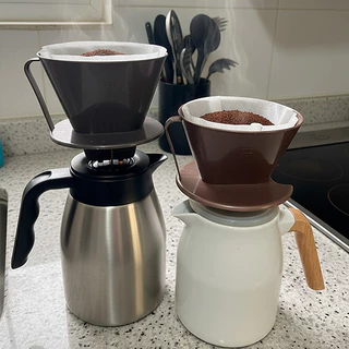 Porta Filtro Coador de Café 103 Com Suporte Para Garrafa Térmica Em Plástico