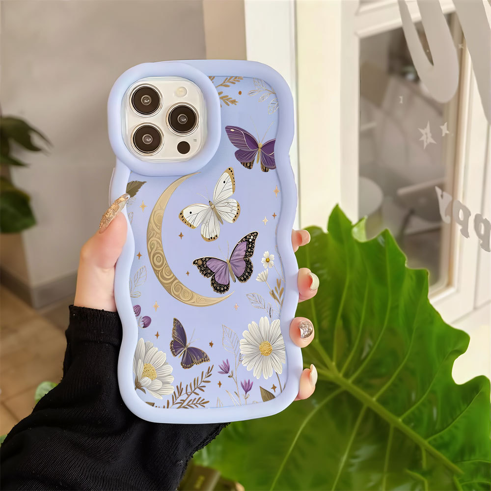 Capinha Para iPhone X XS Capa De Silicone Ondulada Fofa MKL0168