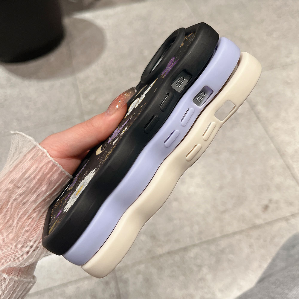 Capinha Para iPhone X XS Capa De Silicone Ondulada Fofa MKL0168