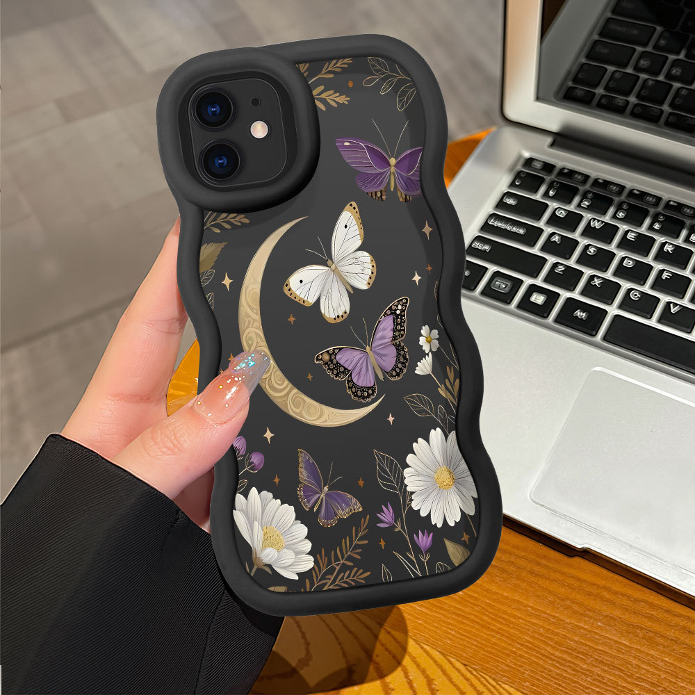 Capinha Para iPhone X XS Capa De Silicone Ondulada Fofa MKL0168