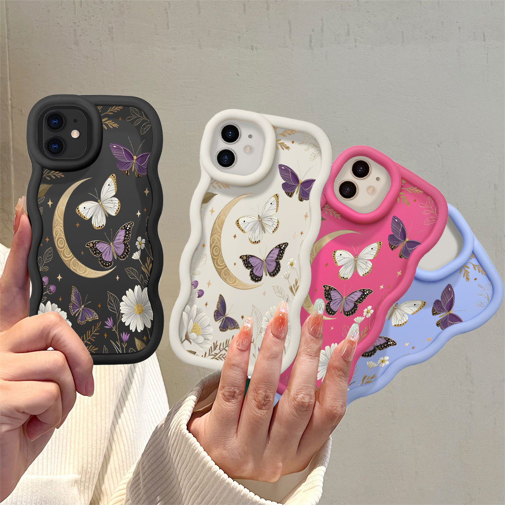 Capinha Para iPhone X XS Capa De Silicone Ondulada Fofa MKL0168