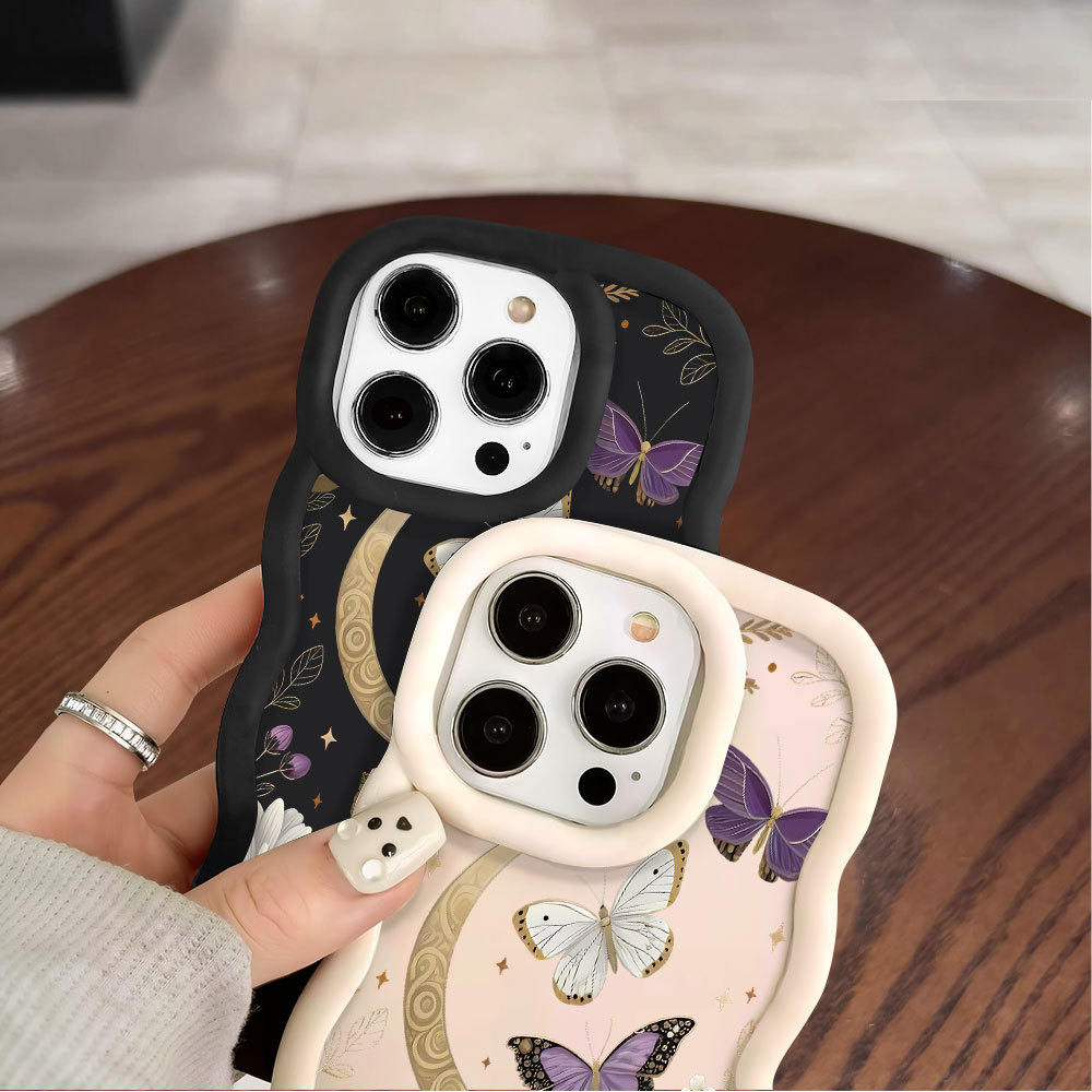 Capinha Para iPhone X XS Capa De Silicone Ondulada Fofa MKL0168