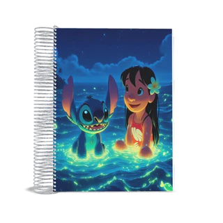 Caderno Stitch Desenho De 20 matérias universitário 400 folhas AB