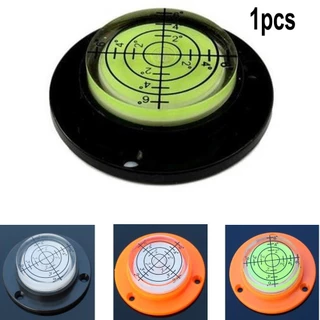 [Smartchoice Hot] Bolha De Nível De 50 x 12 Mm Ângulo Preto Transparente Mini Nivelador Redondo Bullseye