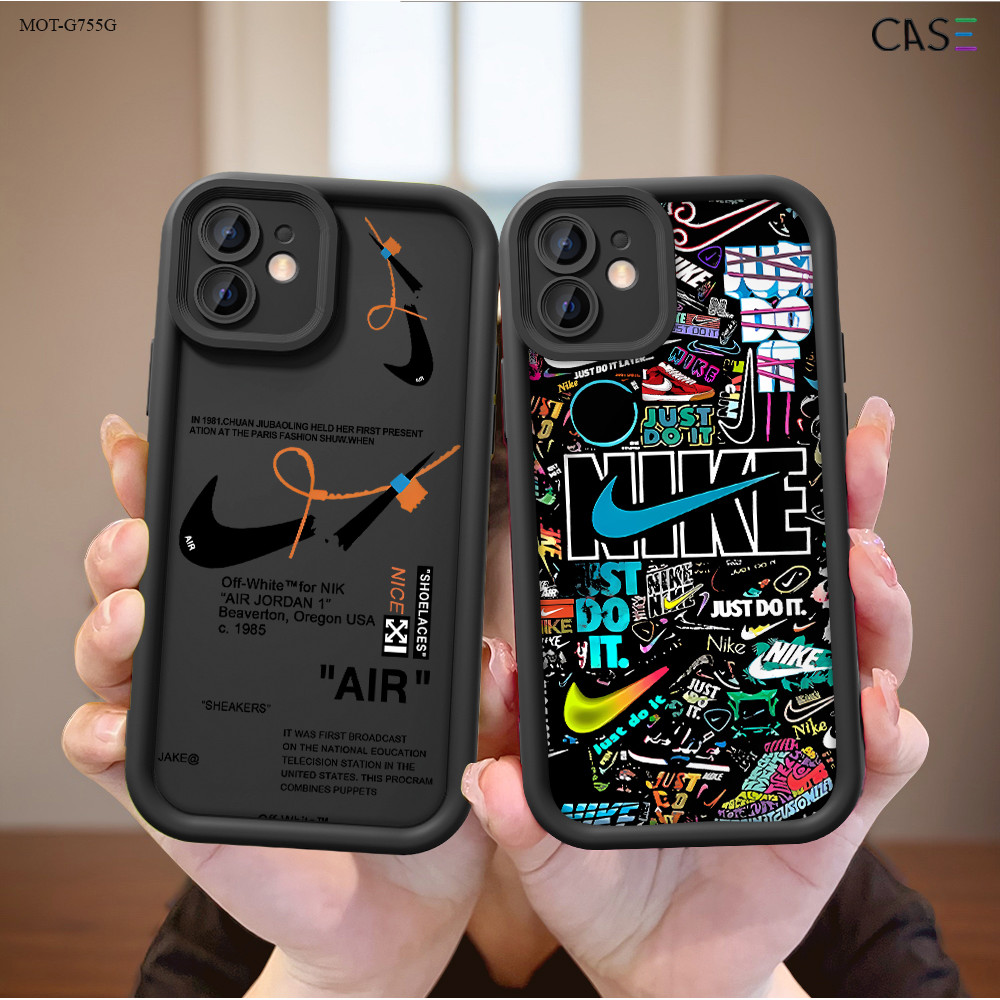 Capinha Streetwear Preto Para Motorola Moto G56 G35 G52 G54 G53 G34 G75 G84 G60 G82 G85 5G Capa de Anti-queda TY5859