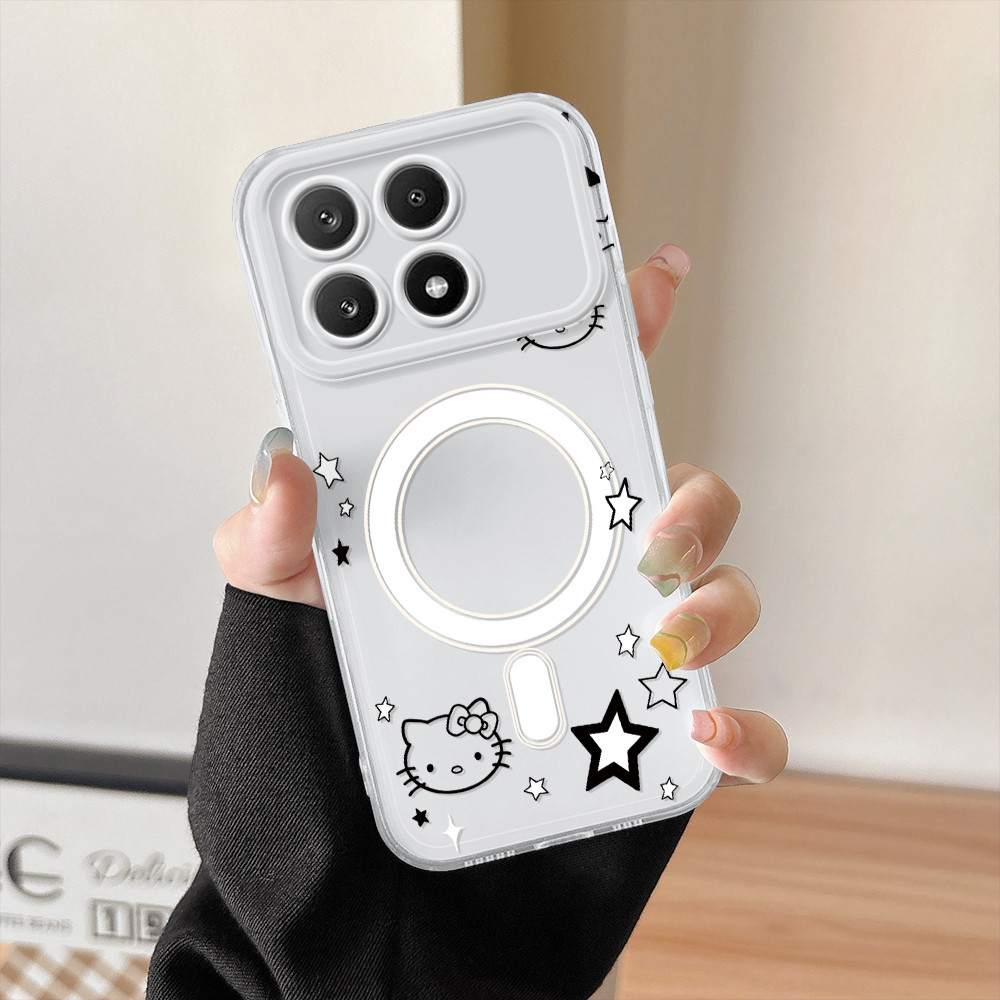 Capinha Capa Para Xiaomi Poco X6 Pro 5G Bonito Estrela Transparente ...