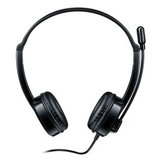 Headset Rapoo H100 Fone De Ouvido Com Microfone P2 P3 3.5mm PC Notebook Celular - Redutor de Ruído