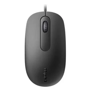 Mouse Com Fio Rapoo N200 USB 3.0 Óptico 1600 DPI PC Notebook Escritório Home Office - Clique Silencioso