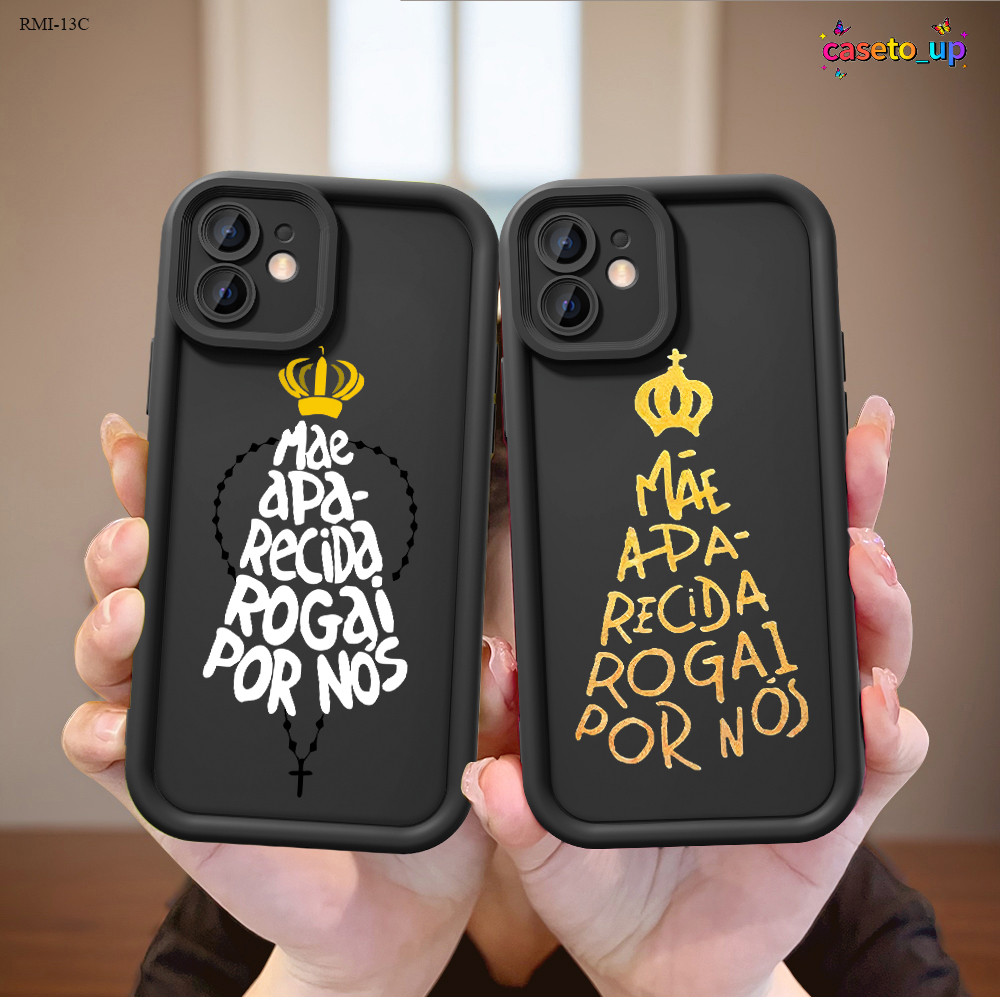 Capinha de Silicone Preta Para Xiaomi Redmi 15C 13C 14C 12C 15 12 13 4G ...