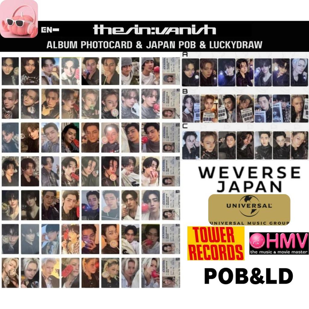 ENHYPEN THE SIN VANISH ALBUM Photo Card Japão POB LUCKY DRAW