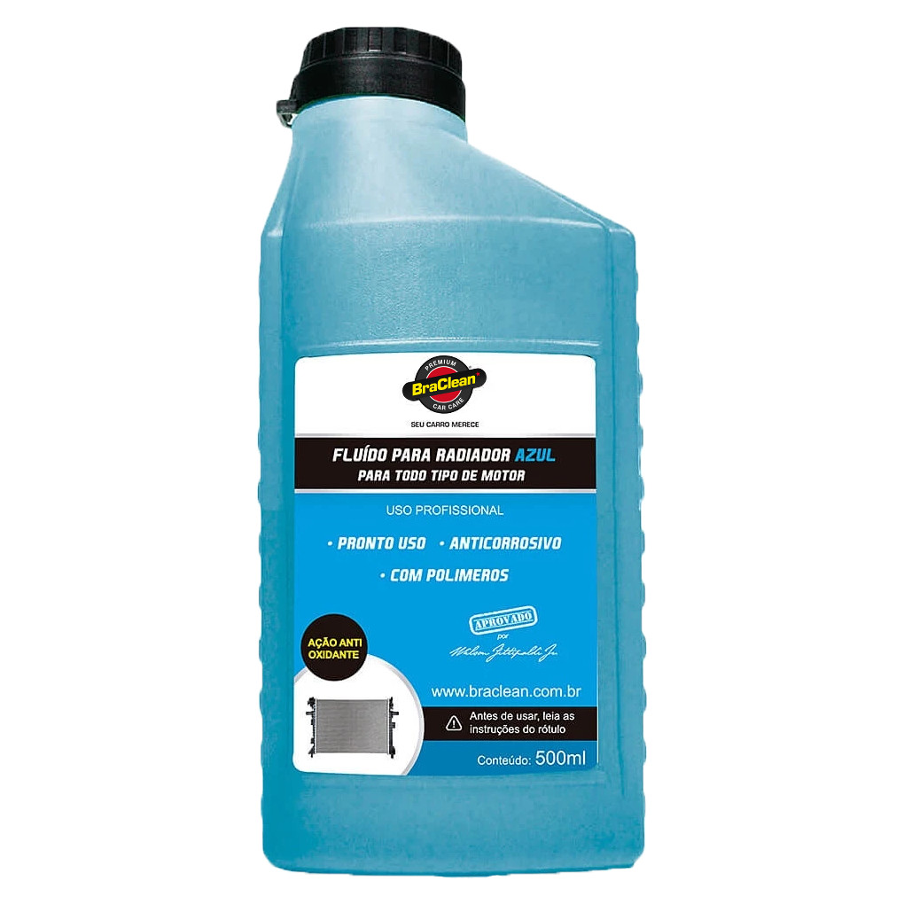 Melhor Fluido para Radiador Sem MEG 500ml Azul Uso Direto Sistema de ...