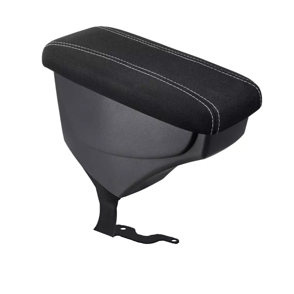 Apoio de Braço Renault Sandero sem console tecido preto costura branca (Todos)