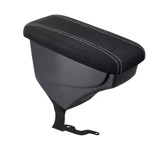 Apoio de Braço Renault Sandero sem console tecido preto costura branca (Todos)