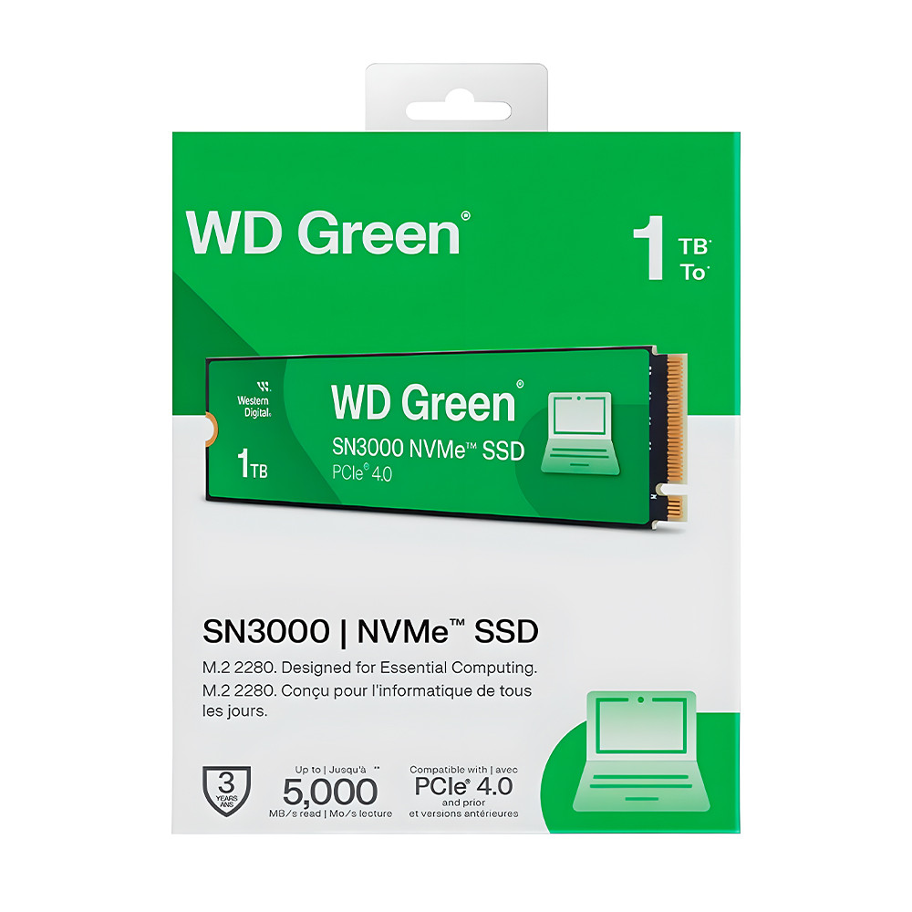 SSD WD Green SN350 1TB NVMe M.2 PCIe Gen 4 Alta Velocidade