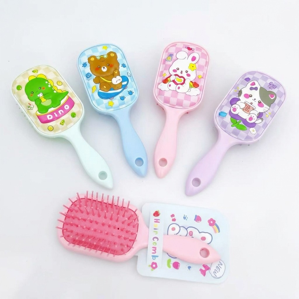 Escova de Cabelo Infantil Massageadora Desenho Animado Para Meninas ...
