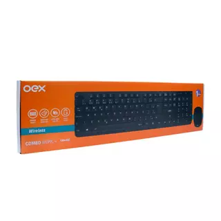 Kit Teclado E Mouse Wireless Oex TM408 Padrao ABNT2 Pilha Conexao Nano USB PC Home Office