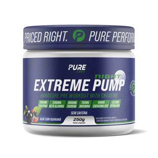Pré-Treino Extreme Pump Night Sem Cafeína 250g - Pure Athletic