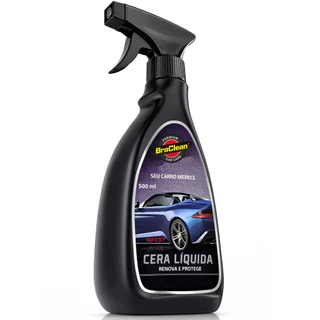 Cera Líquida Carnaúba 500ml Spray Proteção Renova Brilho Pintura Verniz Estética Acabamento Auto