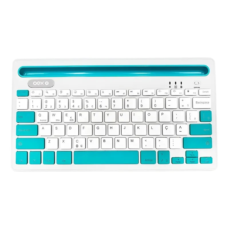 TECLADO BLUETOOTH PARA TABLET E SMARTPHONE OEX CLASS TC502 | Shopee Brasil