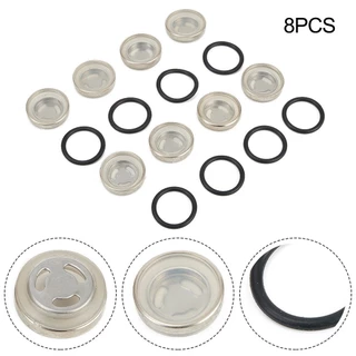8pcs 18mm Motocicleta Bicicleta Freio Cilindro Mestre Reservatório Visão Vidro Len Junta
