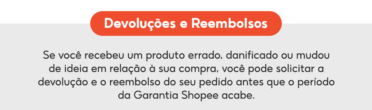 Garantia Shopee  Shopee Brasil 2023