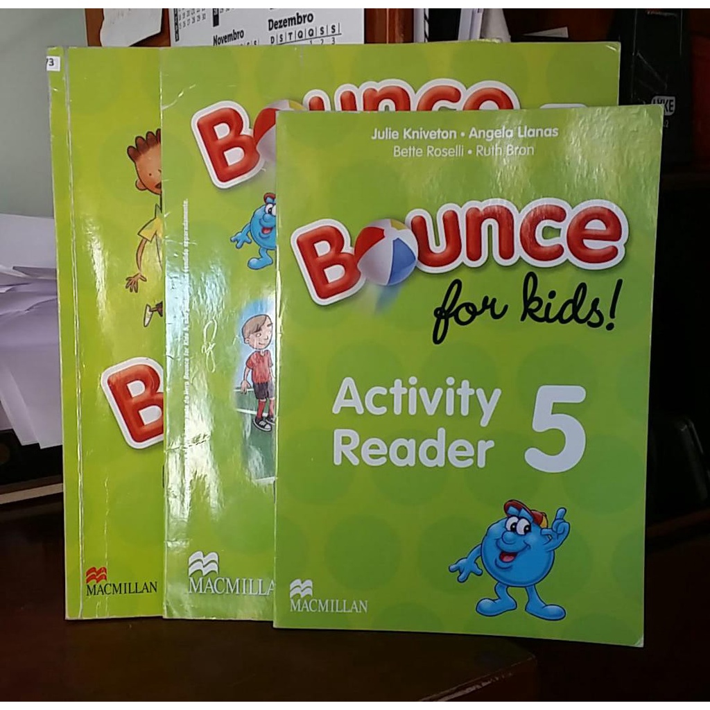 Livro Bounce for Kids 5 Students Book + Activity Reader + Values; Julie ...