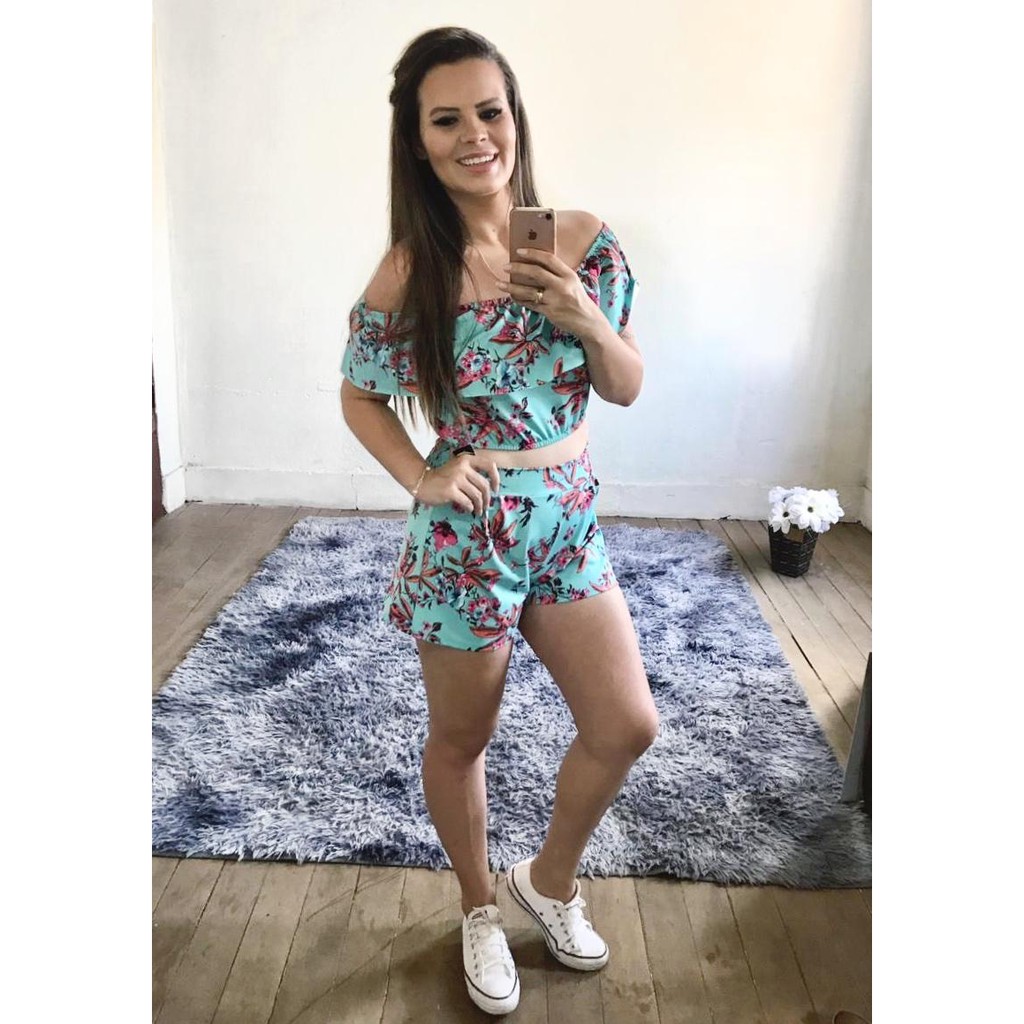 Conjunto Feminino Moletom Calça+blusa Modinha Insta Roupas