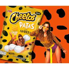 Kit 5 Salgadinho Cheetos Patas Anitta Cheddar Wow 61G