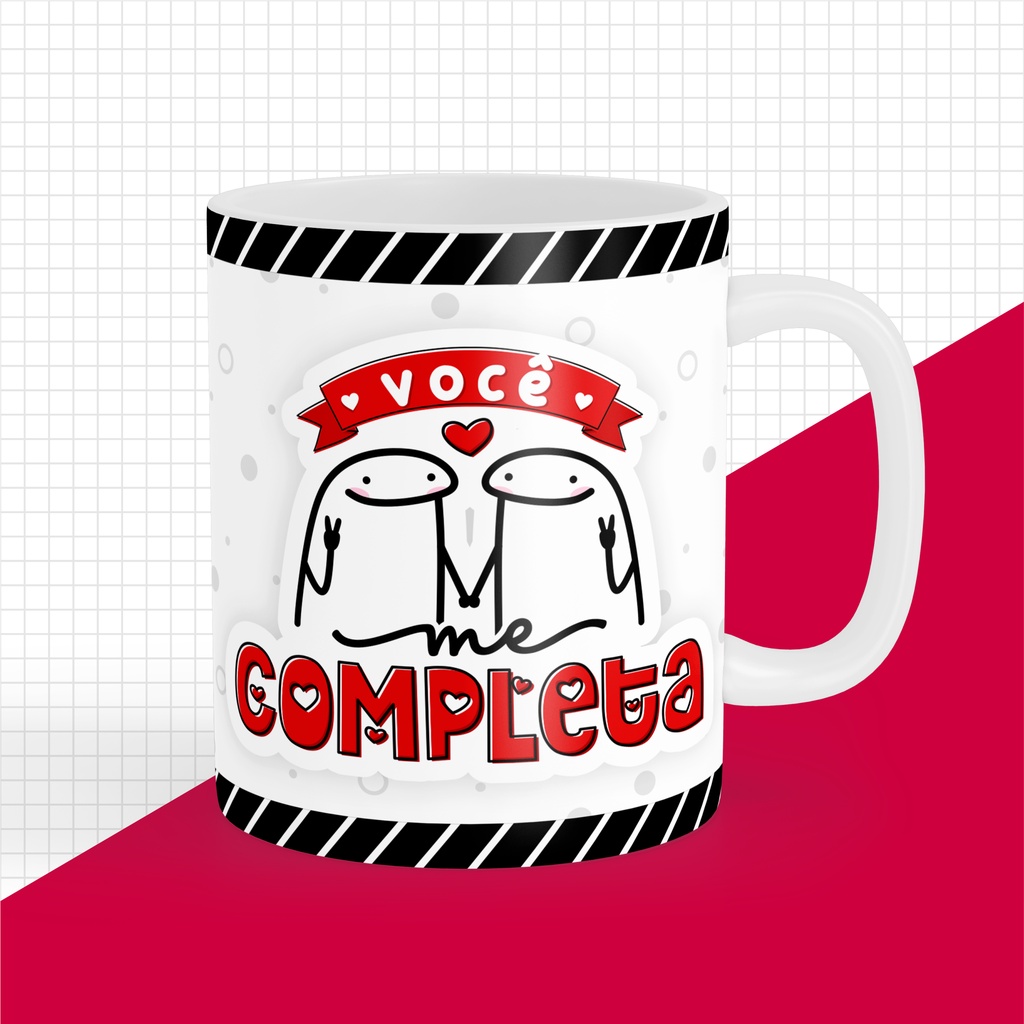 Caneca Flork Meme Namorados Apaixonados Todo Amor Que Tenho (Rosa)