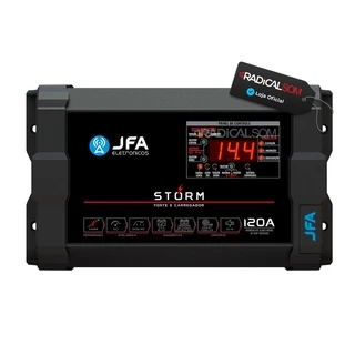 Fonte Carregador Jfa Storm 120a Bivolt Slim Carga Inteligente/Flutuação