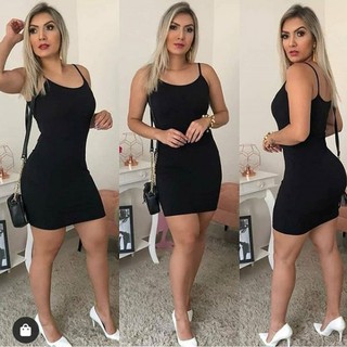 Vestido canelado sale com bojo