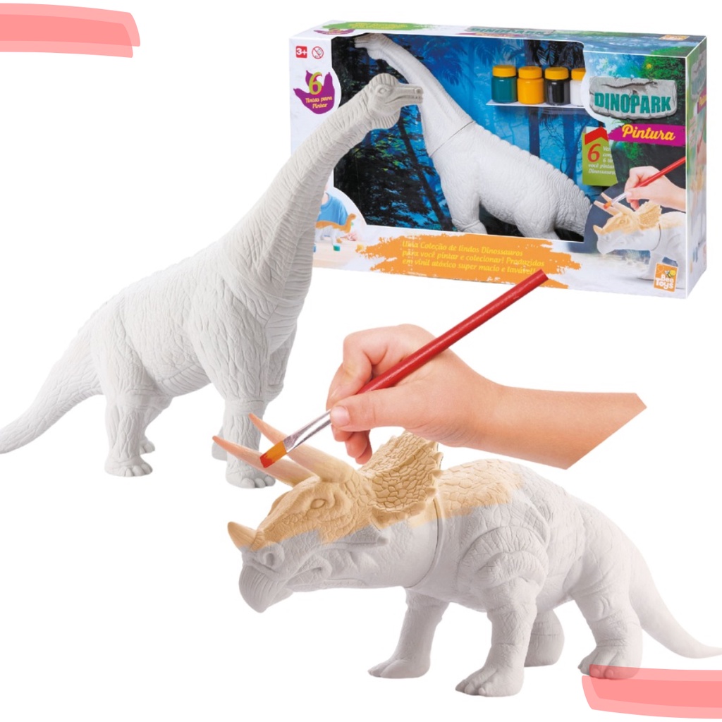 dinossauro para crianças 5 a 7 anos,Kit pintura brinquedo dinossauro - Kit desenho  dinossauros presentes educativos pintura brinquedos presentes