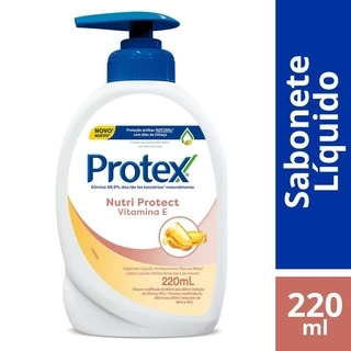 Sabonete Líquido Antibacteriano Protex Nutri Protect Vitamina E 220ml em Oferta na Shopee
