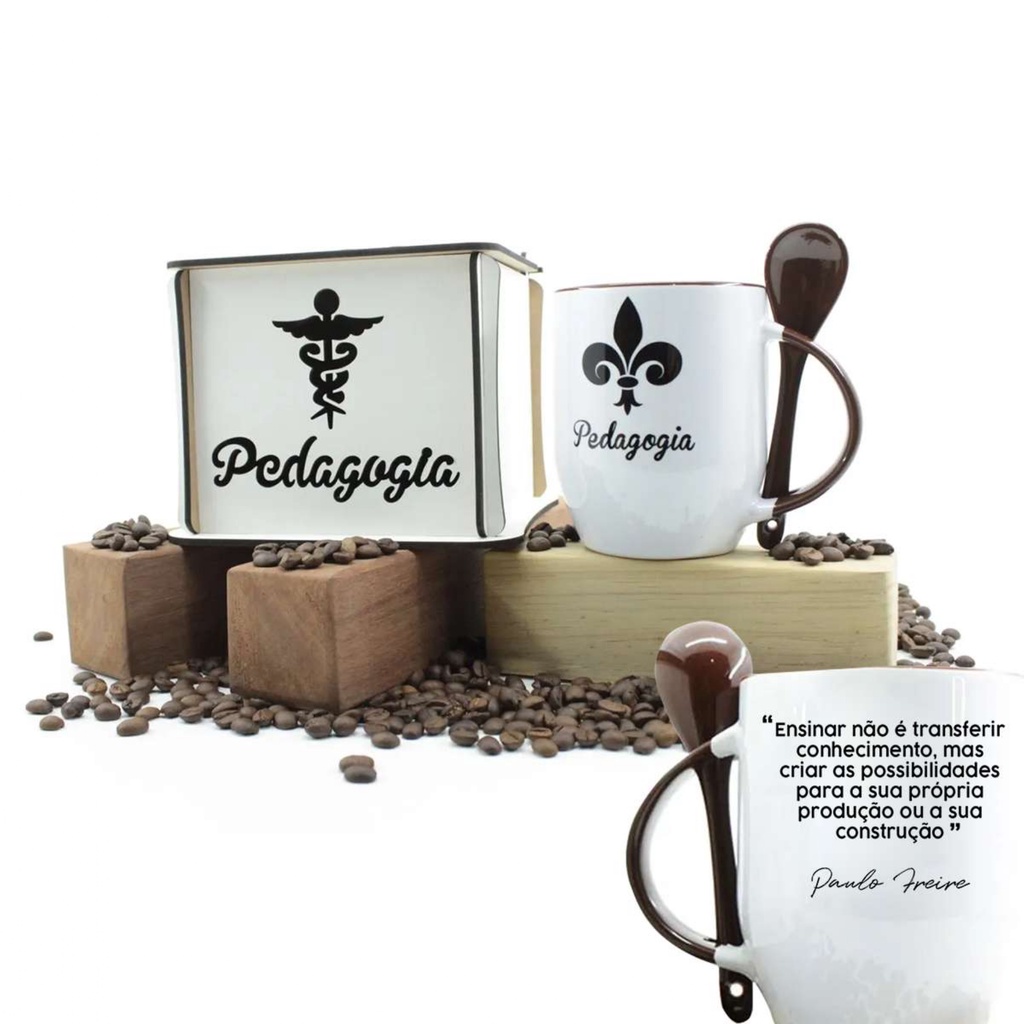 Presente de Formatura Caneca e Box Personalizado de Profissão Pedagogia ...