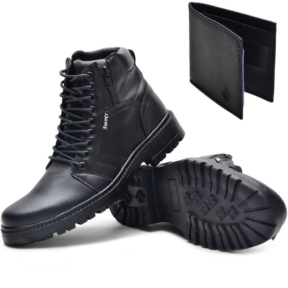 Bota coturno social store masculina