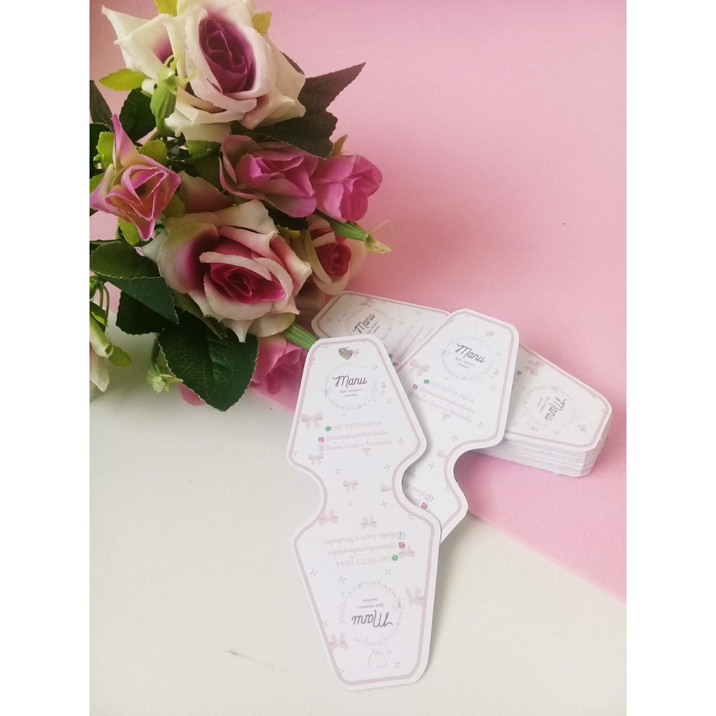 Papeletas personalizadas para laços ou bijuteria - 350 peças | Shopee ...