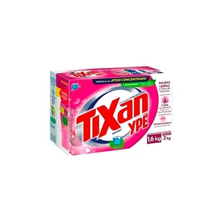 Sabão em Pó Tixan Ypê Maciez Cartuc 1,6 Kg 01 Pacote com 09 Unidades
