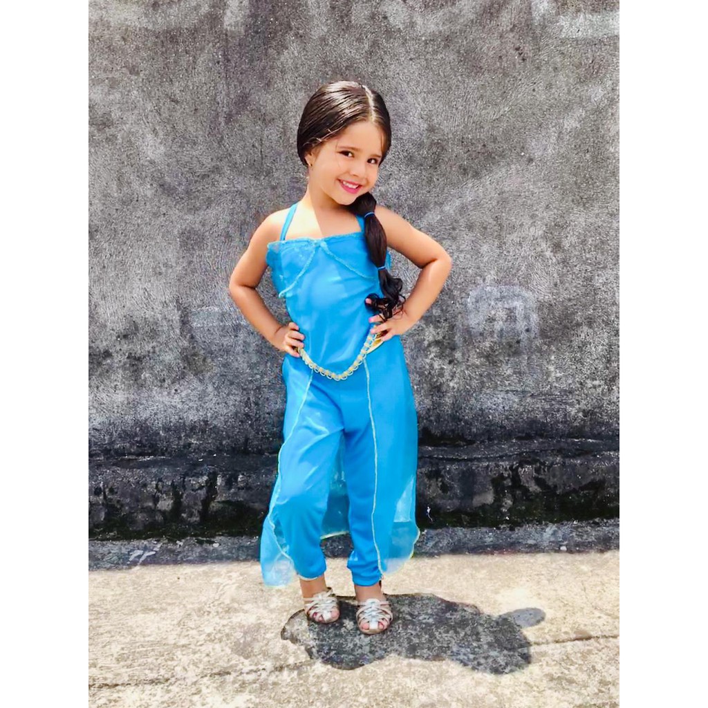 Roupa da best sale princesa jasmine infantil