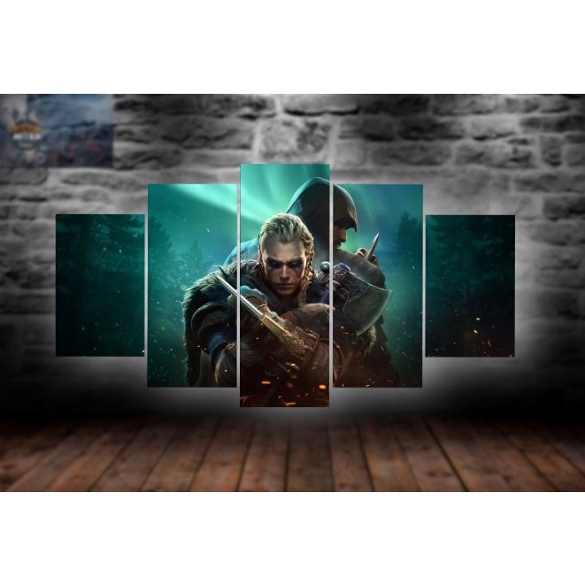 Quadro Assassins Creed Valhalla Jogo Decorativo Gamer Sala Quarto