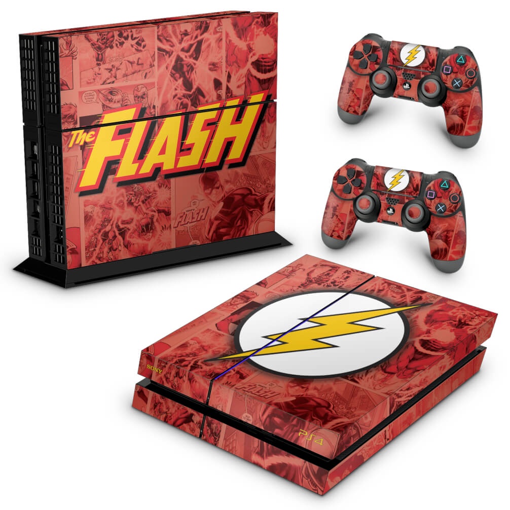 Skin PS4 Fat Adesivo - The Flash Comics | Shopee Brasil