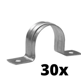 Kit 30 Abraçadeira Tipo U Simples 3/4