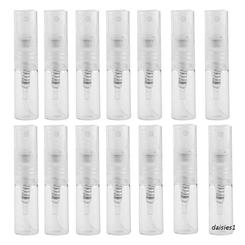 100 peças frascos recarregáveis ​​mini transparentes 2