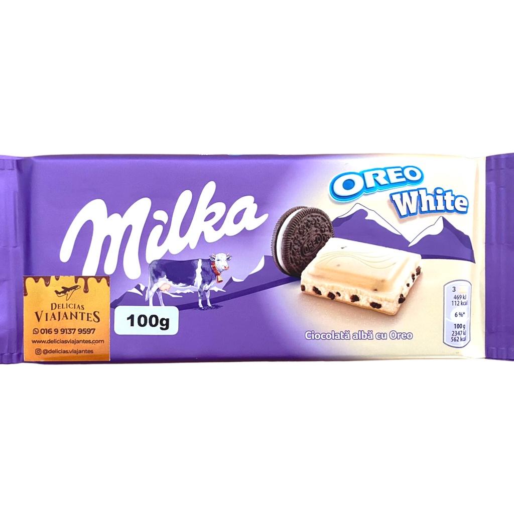 Chocolate Milka Oreo White Chocolate Branco Com Oreo Importado 100g