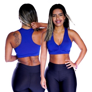 Top fitness academia reforçado trilobal bojo removível - R$ 48.60