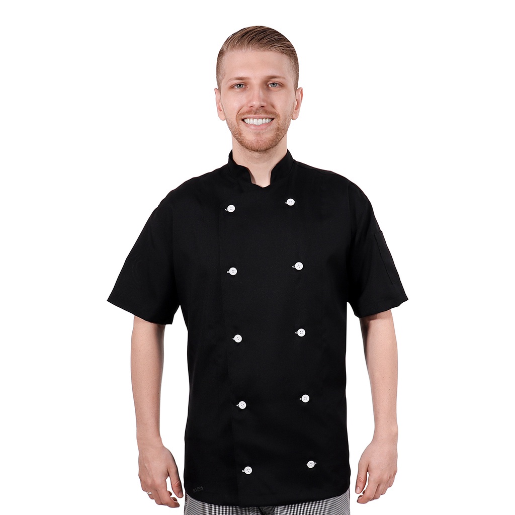 Dólmã Chef de Cozinha Manga Curta Dr Chef